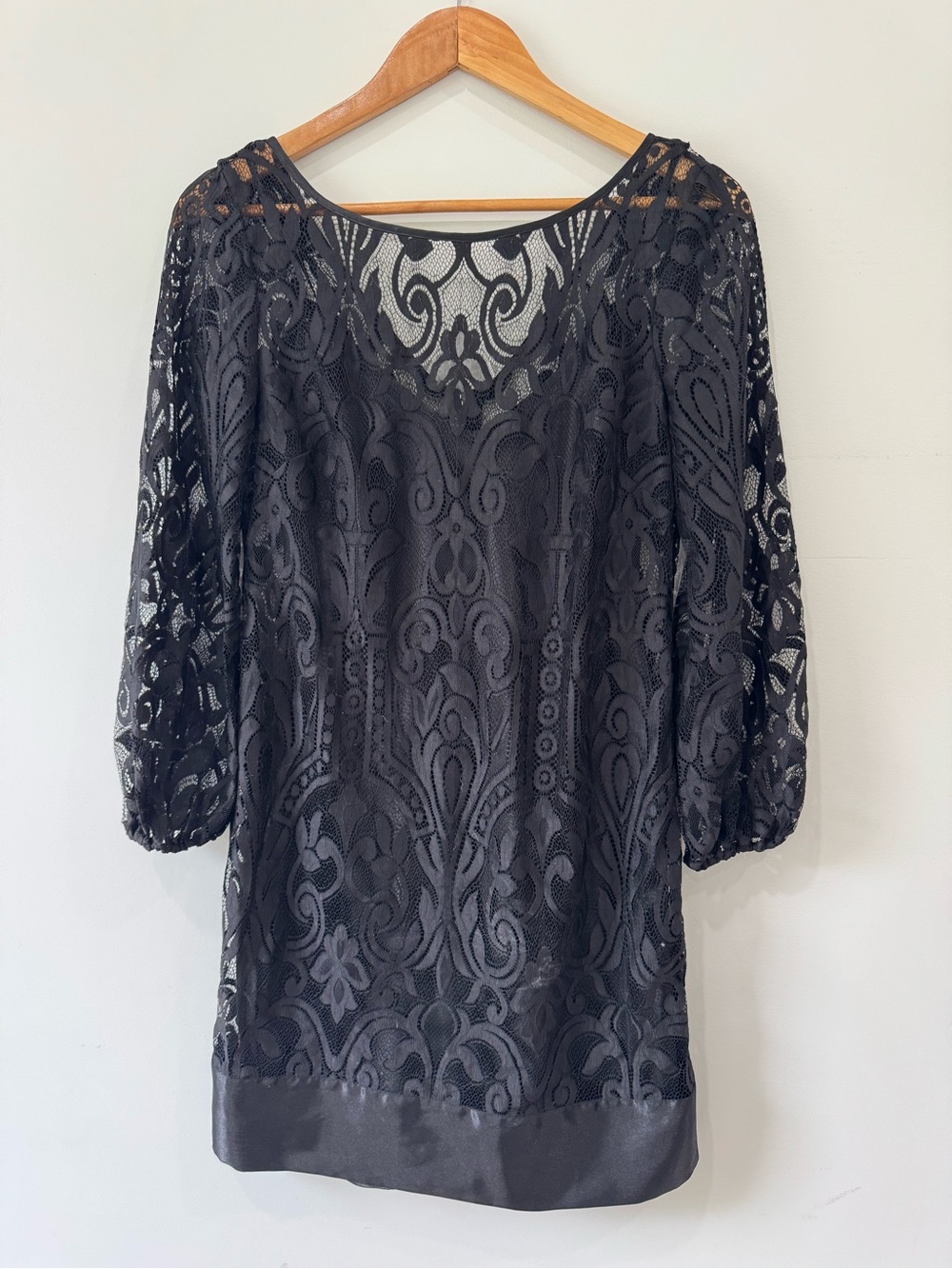 Laundry By Shelli Segal Black Lace Dress